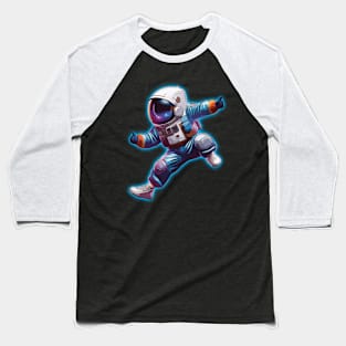 Funny Astronaut Dancing In Space Baseball T-Shirt